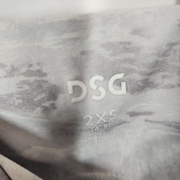 NWT DSG Girls' Crossover Waist 7/8 Tights in Torn Camo Grey - Size XXS (4/5) - Picture 8 of 9